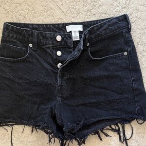 H&M Black Jean Shorts for Women